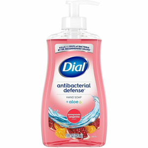 Dial Pomegranate Tangerine Antibacterial Hand Soap - Pomegranate & Tangerine Scent - 11 fl oz - Pump Dispenser - Bacteria Remover, Residue Remover - Multipurpose - Moisturizing - Antibacterial - Pink - 12 / Carton