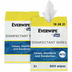 TORK Everwipe Disinfectant Wipe Jumbo Rolls - For Multipurpose - Wipe - 6