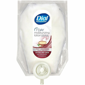 Dial Professional Versa Manual Pouch Dispenser Refills - Lotion - 15 fl oz - Skin - Moisturising, Hypoallergenic, Non-greasy - 6 / Carton
