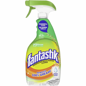 fantastik All-Purpose Cleaner - For Multi Surface, Multipurpose - Spray - 32 fl oz (1 quart) - Fresh Scent - Disinfectant, Deodorize, Pleasant Scent - Green - 8 / Carton
