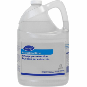 Diversey Carpet Extraction Rinse - For Wool, Carpet - Liquid - 128 fl oz (4 quart) - 3.19 pH - Fruity Floral, Fruity, Fresh Scent - Recommended For: Residue Remover, Hard Water Deposit Remover, Salt Remover - Versatile, Residue-free, Strong - Clear - 4 / 