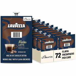 Flavia Freshpack Mocha Latte Coffee - Compatible with Flavia Aroma, Flavia Creation 300, FLAVIA Creation 600 - Hot Coffee - Medium - 0.5 oz - Freshpack - Mocha Latte - Kosher - 72 / Carton