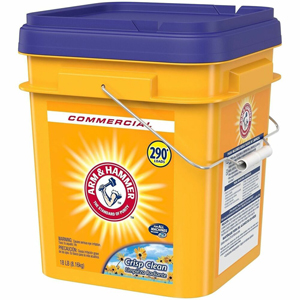 Arm & Hammer Commercial Pwdr Laundry Detergent - For Commercial, Washing Machine, Clothes, Laundry - Powder - 288 oz (18 lb) - Crisp Clean Scent - 290 Loads - Recommended For: Stain Remover, Dirt Remover, Odor Remover - Anti-septic, Deodorize - White - 1 