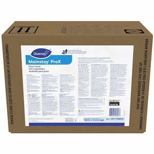 Diversey Mainstay ProX Floor Finish - For Multi Surface - Ready-To-Use - Liquid - 640 fl oz (20 quart) - 9 pH - Ammonia Scent - Recommended For: Scratch Remover, Scuff Mark Remover - Versatile, Durable - White - 1 Carton