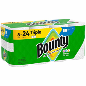 Bounty Select-A-Size Paper Towels - 2 Ply - Diamond Texture - Green - PaperRoll - 123/Roll - 8 / Carton