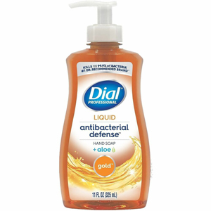 Dial Professional Antibacterial Defense Liquid Hand Soap - Fresh Scent - 11 fl oz - Pump Dispenser - Bacteria Remover - Hand, Household, Skin - Antibacterial - Gold - Recycled - Cruelty-free, Paraben-free, Phthalate-free, Silicone-free, Sulfate-free - 12 