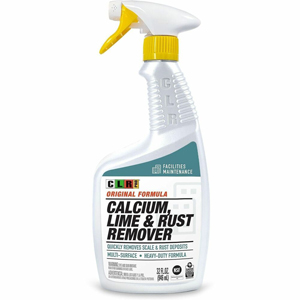 CLR Pro Calcium, Lime and Rust Remover - For Multi Surface, Multipurpose - Liquid - 32 fl oz (1 quart) - Phosphate-free, Ammonia-free, Bleach-free - Green - 6 / Carton