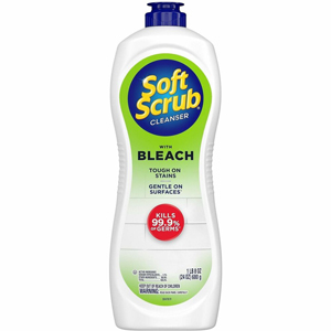 Soft Scrub Bleach Cleanser - For Multipurpose, Multi Surface - 24 fl oz (0.8 quart) - Fresh Scent - Recommended For: Soap Scum Remover, Limescale Remover, Dirt Remover, Calcium Deposit Remover, Grime Remover, Germs Remover - Scratch Resistant, Disinfectan