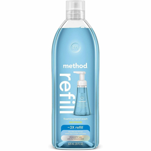 Method Waterfall Foaming Hand Wash Refill - Waterfall Scent - 28 fl oz - Hand - Blue - Cruelty-free, Paraben-free, Phthalate-free, Scented - 4 / Carton
