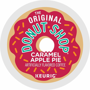 The Original Donut Shop K-Cup Caramel Apple Pie Coffee - Compatible with Keurig Brewer - Light - Per Box - K-Cup - Caramel Apple Pie - Kosher - 24/Box - 4 / Carton