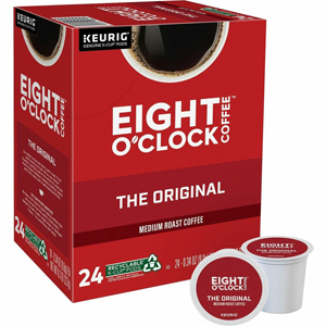 Eight O'Clock K-Cup Original Coffee - Compatible with Keurig Brewer - Medium - Per Box - K-Cup - The Original - Kosher - 24/Box - 4 / Carton