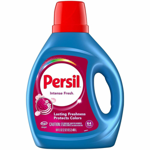 Persil ProClean Power-Liquid Detergent - For Fabric, Laundry, Clothes - Liquid - 84 fl oz (2.6 quart) - Intense Fresh Scent - 64 Loads - Recommended For: Odor Remover - Fade Resistant, Long Lasting - Blue - 4 / Carton