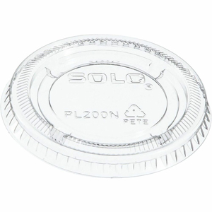 Solo 2 oz (59.1 mL) Clear Lid - 2.6