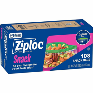 SC Johnson Snack Size Storage Bags - Textured - Clear - Plastic