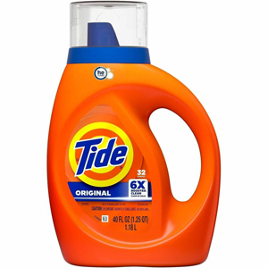 Tide Plus Liquid Detergent - For Laundry, Fabric - Concentrate - Liquid - 40 fl oz (1.3 quart) - Original Scent - 32 Loads - Recommended For: Stain Remover, Grease Remover, Food Stain Remover, Grass Stain Remover, Oil-Based Soil Remover, Organic Material 