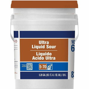 P&G Ultra Liquid Sour Iron Remover - For Laundry - Concentrate - Liquid - 675.8 fl oz (21.1 quart) - Recommended For: Iron Deposit Remover, Rust Remover, Stain Remover - Phosphate-free, Phosphorous-free - White - 1 Carton