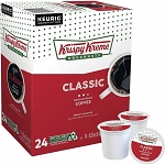 Krispy Kreme Doughnuts K-Cup Classic Coffee - Compatible with Keurig Brewer - Medium - 24 K-Cup - K-Cup - Classic - 4 / Carton