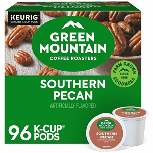 Green Mountain Coffee Roasters K-Cup Southern Pecan Coffee - Compatible with Keurig Brewer - Light - K-Cup - Southern Pecan - 24/Box - 4 / Carton
