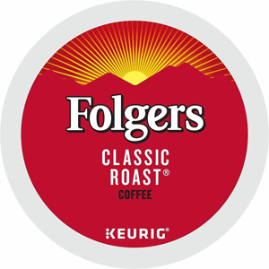 Folger K-Cup Classic Roast Coffee - Compatible with Keurig Brewer - American - Medium - K-Cup - Classic Roast - 24/Box - 4 / Carton