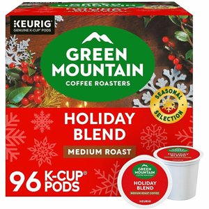 Green Mountain Coffee Roasters K-Cup Holiday Blend Coffee - Compatible with Keurig Brewer - Medium - K-Cup - Holiday Blend - 24/Box - 4 / Carton