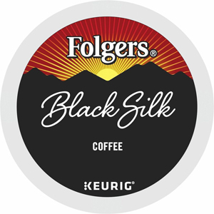 Folgers K-Cup Black Silk Coffee - Compatible with Keurig Brewer - Dark - K-Cup - Black Silk - 24/Box - 4 / Carton