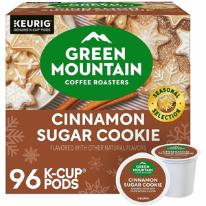 Green Mountain Coffee Roasters K-Cup Cinnamon Sugar Cookie Coffee - Compatible with Keurig Brewer - Light - K-Cup - Cinnamon Sugar Cookie - 24/Box - 4 / Carton