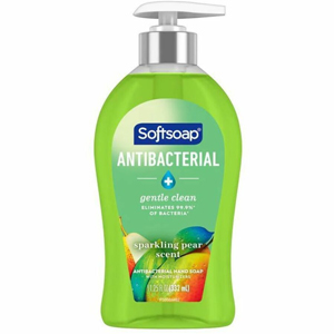 Softsoap Antibacterial Soap Pump - Sparkling Pear Scent - 11.25 fl oz - Pump Bottle Dispenser - Bacteria Remover - Hand, Skin - Moisturizing - Antibacterial - Green - Paraben-free, Phthalate-free - 6 / Carton