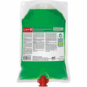 Green Earth Betco Corp Green Earth' Foaming Skin Cleanser Clario C3 Refills - Foam - 1.06 quart - Fresh Meadow - Applicable on Hand - Skin - Non-irritating, Moisturising, Gentle - 1 Each