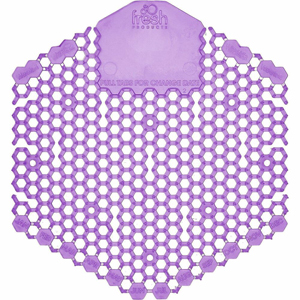 Fresh Products Wave 3D Urinal Screen - Lasts upto 30 Days - Odor Control, Dual Sided Design - 10/Box - 6 / Carton - Lavender