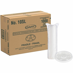 Dart Straw-Slotted Cup Lids - Round - 3.5