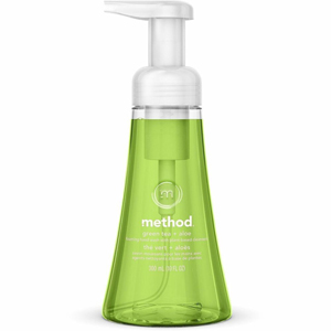 Method Green Tea + Aloe Foaming Hand Wash - Green Tea + Aloe Scent - 10 fl oz - Bottle Dispenser - Hand - Green - Cruelty-free, Paraben-free, Phthalate-free - 1 Each
