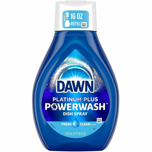Dawn Powerwash Dish Spray - For Multipurpose - Spray - 16 fl oz (0.5 quart) - Fresh Clean Scent - Recommended For: Food Remover, Grease Remover, Grime Remover - Blue - 6 / Carton