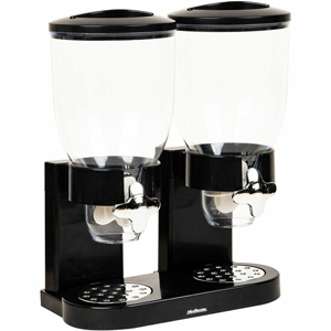 Mind Reader Double Cereal Dispenser - Food, Food Storage, Storing - Black - 1 Each
