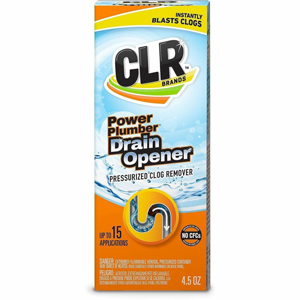 CLR Pro Drain Opener - For Drain, Sink, Tub - Aerosol - 4.5 fl oz (0.1 quart) - Unclog, CFC-free, Easy to Use - Colorless - 6 / Carton