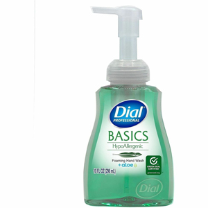 Dial Professional Basics HypoAllergenic Foam Hand Soap - 10 fl oz - Pump Dispenser - Hand, Commercial, Healthcare, School, Office, Restaurant, Daycare - Clear - 8 / Carton
