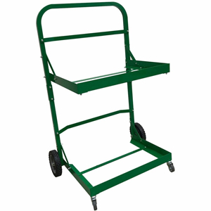 Five Star Products Recycling Cart for Bins - 220 lb Load Capacity - Aluminum - Green - 1 Each