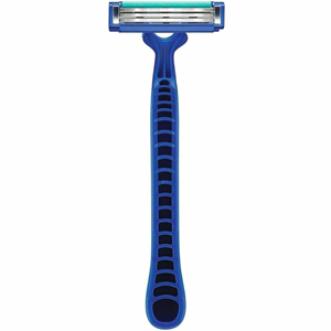 Gillette Shaving Razor - Textured Handle - Blue - 1360 / Carton - Comfortable