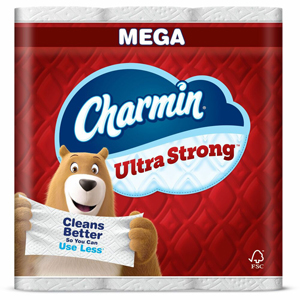 Charmin Mega Roll Bath Tissue - 2 Ply - Mega - 220 Sheets/Roll - Diamond-Weave Texture - White - Paper - 24 / Carton