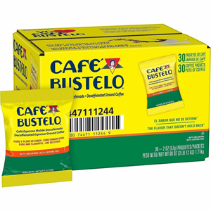 Cafea Bustelo Fraction Pack Fraction Pack Decaf Espresso Coffee - Fraction Pack - Decaffeinated - 30 / Carton
