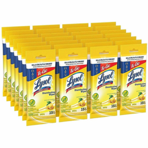 Lysol Disinfecting Wipes - For Multi Surface, Multipurpose - Ready-To-Use - Wipe - Lemon & Lime Blossom Scent - Recommended For: Virus Remover, Bacteria Remover, Allergen Remover, Fungi Remover, Dust Mite Remover, Debris Remover, Pet Dander Remover, Polle