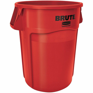 Rubbermaid Commercial Brute Vented Container - 44 gal Capacity - Round - For Commercial - Vented, UV Resistant, Heavy Duty, Handle, Tear Resistant, Damage Resistant, Contoured Base Handle, Durable, Fade Resistant, Warp Resistant, Crack Resistant, ... - 31