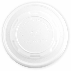 Vegware Flat Hot Lids for Soup Containers - Round - 4.5