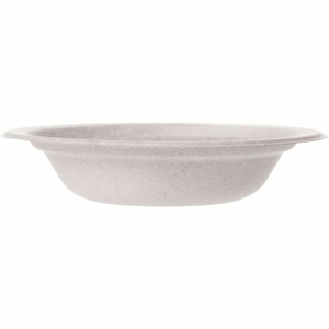 Vegware Natural Fiber Bowls - Soup, Salad - Natural, Oatmeal - Molded Fiber Body - 1000 / Carton