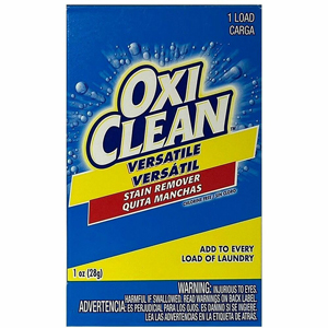 OxiClean Versatile Single-Use Stain Remover - For Multipurpose - Powder - 1 oz (0.06 lb) - Neutral Scent - 1 Loads - Recommended For: Stain Remover, Food Remover, Grass Stain Remover, Grease Remover, Oil-Based Soil Remover, Organic Matter Remover, Water B