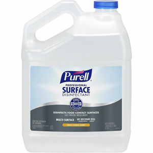 PURELL Professional Surface Disinfectant - For Multi Surface - Spray - 128 fl oz (4 quart) - Fresh Citrus Scent - Recommended For: Germs Remover, Coronavirus, Virus Remover, Bacteria Remover, Residue Remover - Streak-free, No-rinse - 4 / Carton