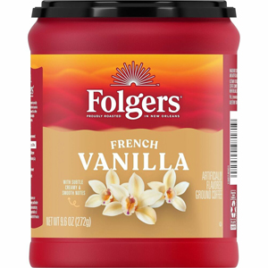 Folgers Ground French Vanilla Medium-Roast Ground Coffee - Medium - Ground - French Vanilla - 1 Each