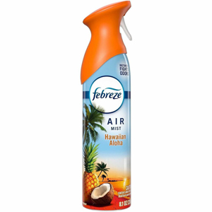 Febreze Air Mist Air Freshener Spray - Spray - 8.1 fl oz (0.3 quart) - Hawaiian Aloha - Odor Neutralizer, Long Lasting - 6 / Carton