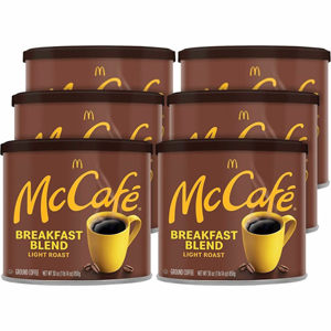 McCafe Ground Breakfast Blend Coffee - Light - Ground - Breakfast Blend - Kosher - 6 / Carton