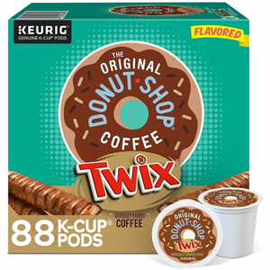 The Original Donut Shop K-Cup Twix Coffee - Compatible with Keurig Brewer - Light - K-Cup - Twix - Kosher - 24 Coffee/Box - 4 / Carton