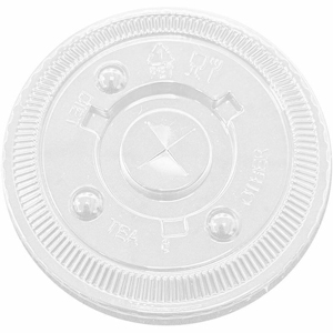 Genuine Joe Lids for Paper Cold Cups - Clear - 1000 Lids/Box - 1 Carton